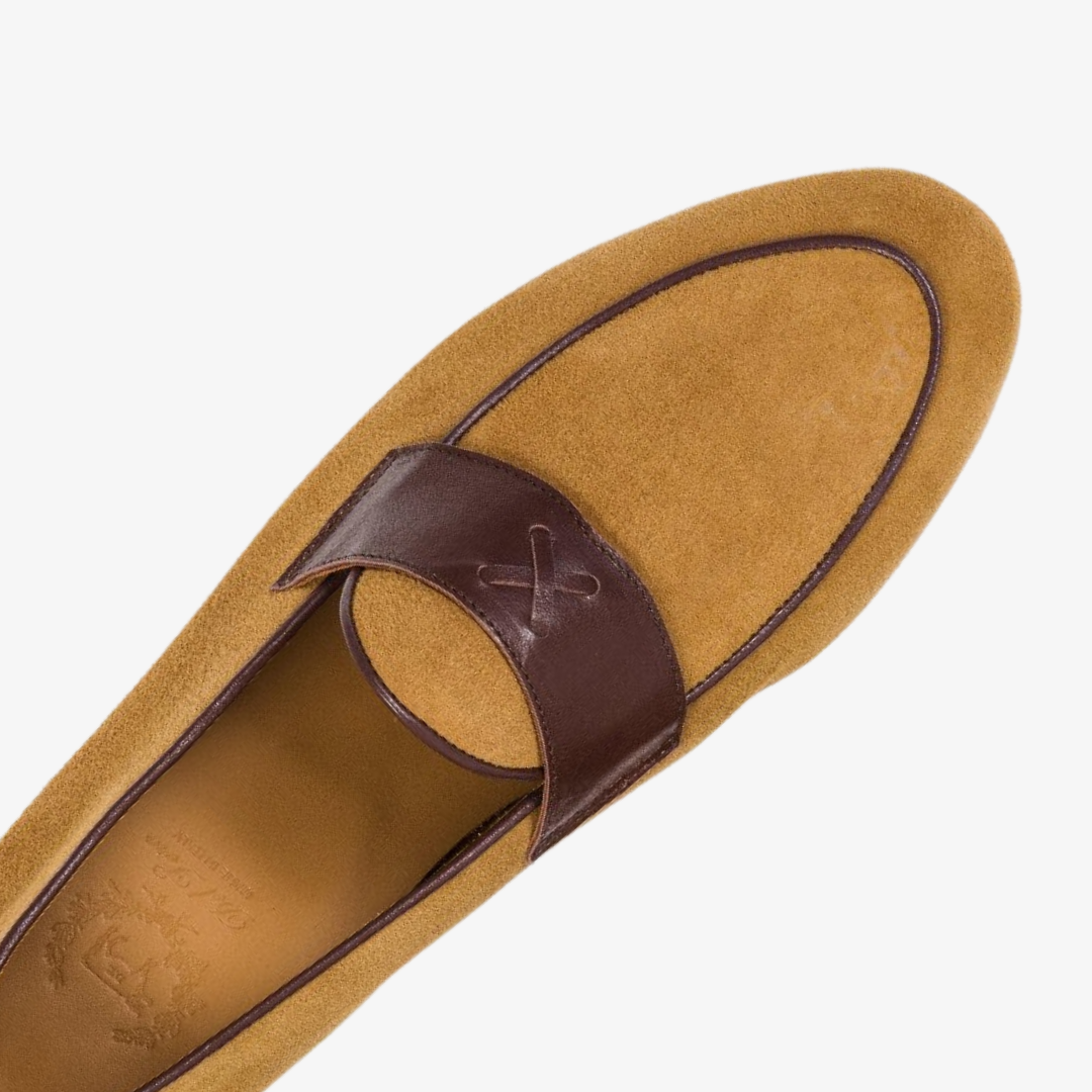 Men's Tan Suede Centesimo