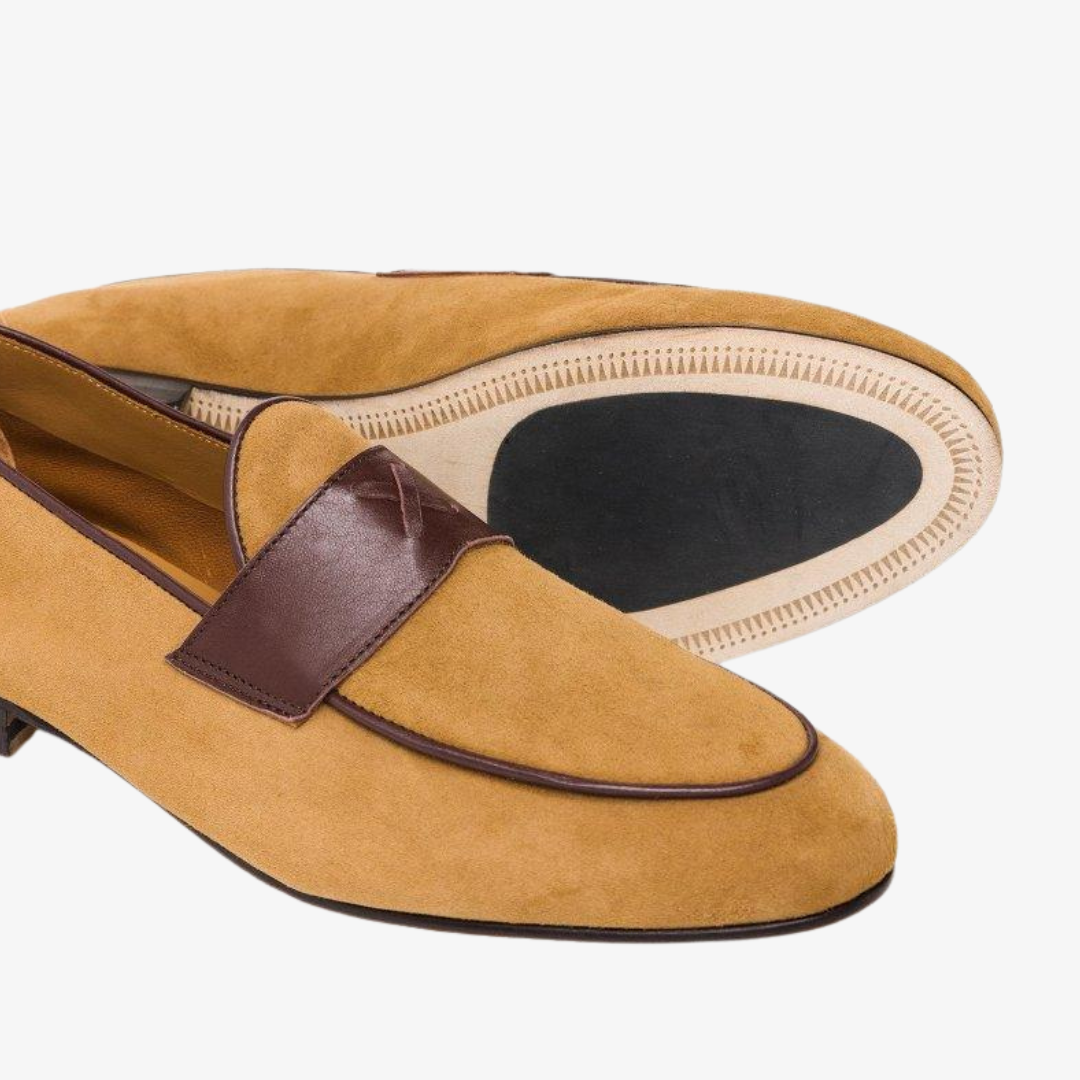 Men's Tan Suede Centesimo