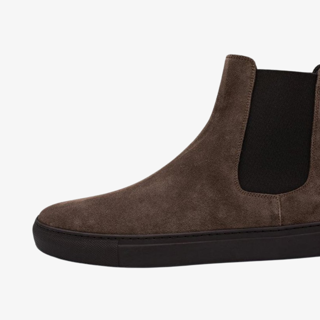 Men's Brown Suede Chelsea Sneaker