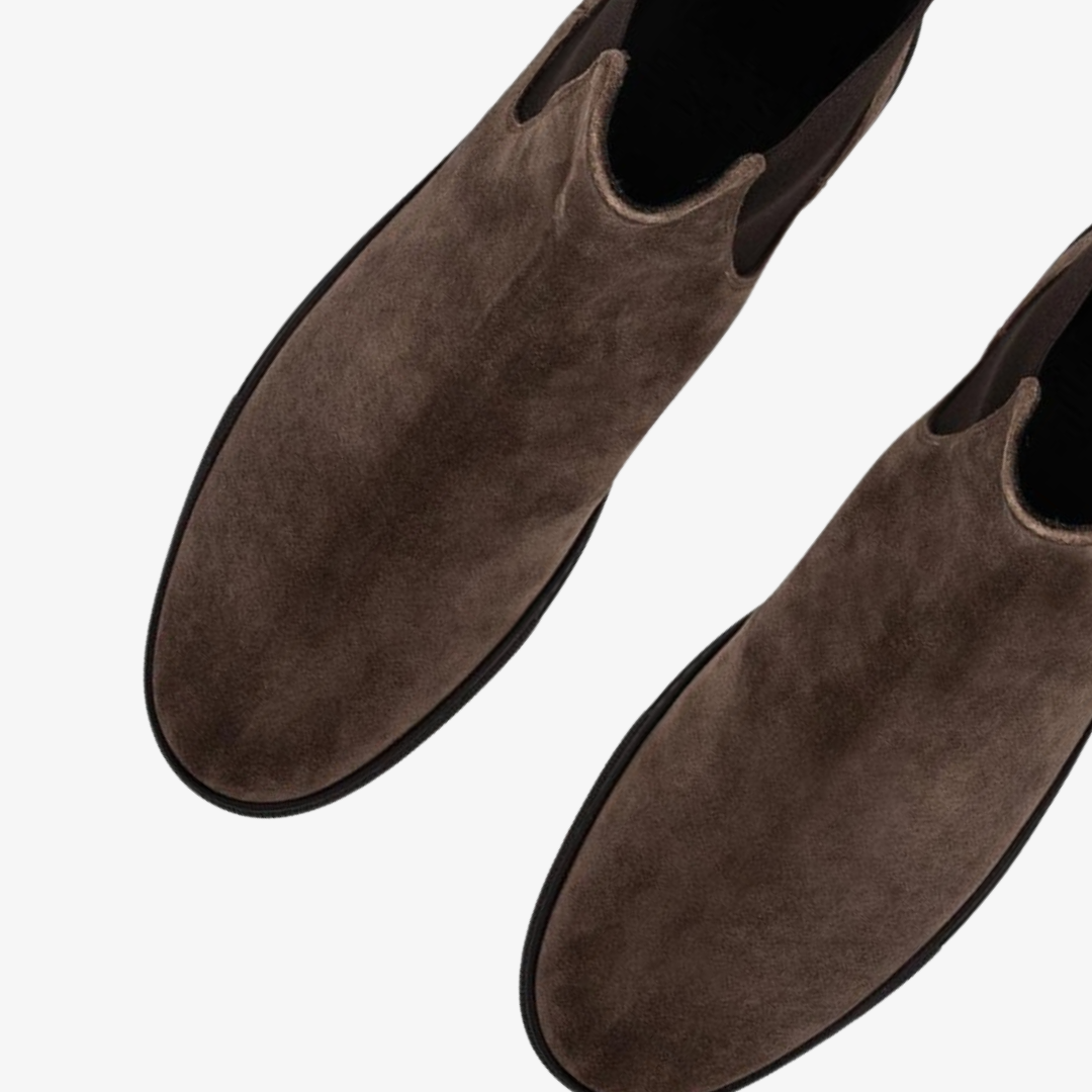 Men's Brown Suede Chelsea Sneaker