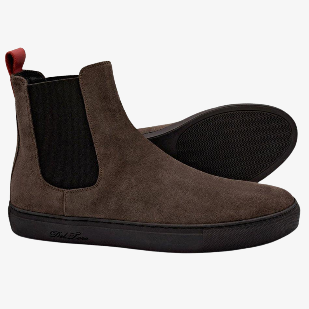 Men's Brown Suede Chelsea Sneaker