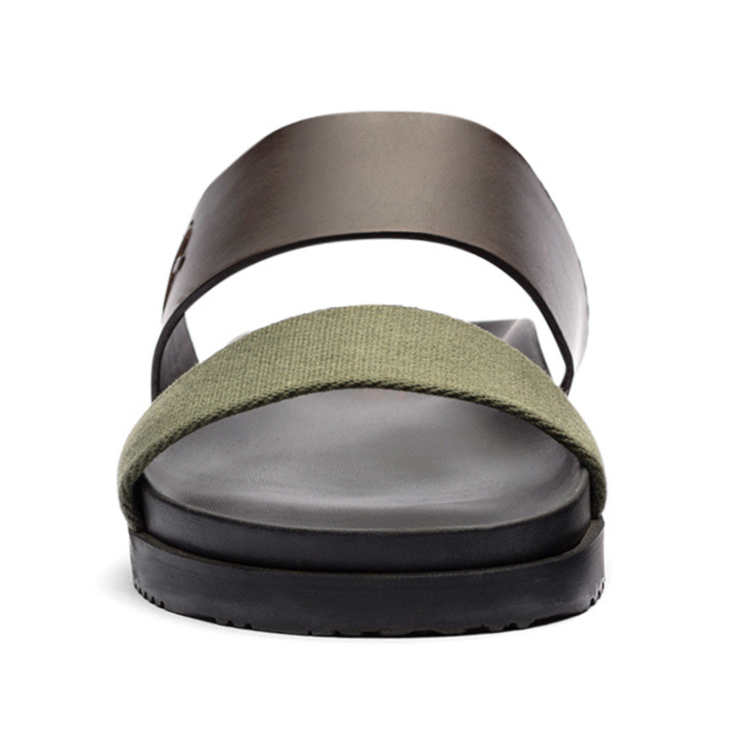 Men's Brown & Green Cinturini Sandal