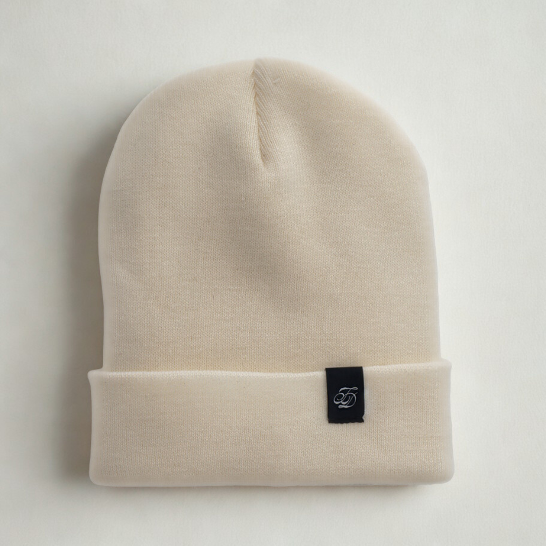 Classic Cuffed Beanie - Soft White
