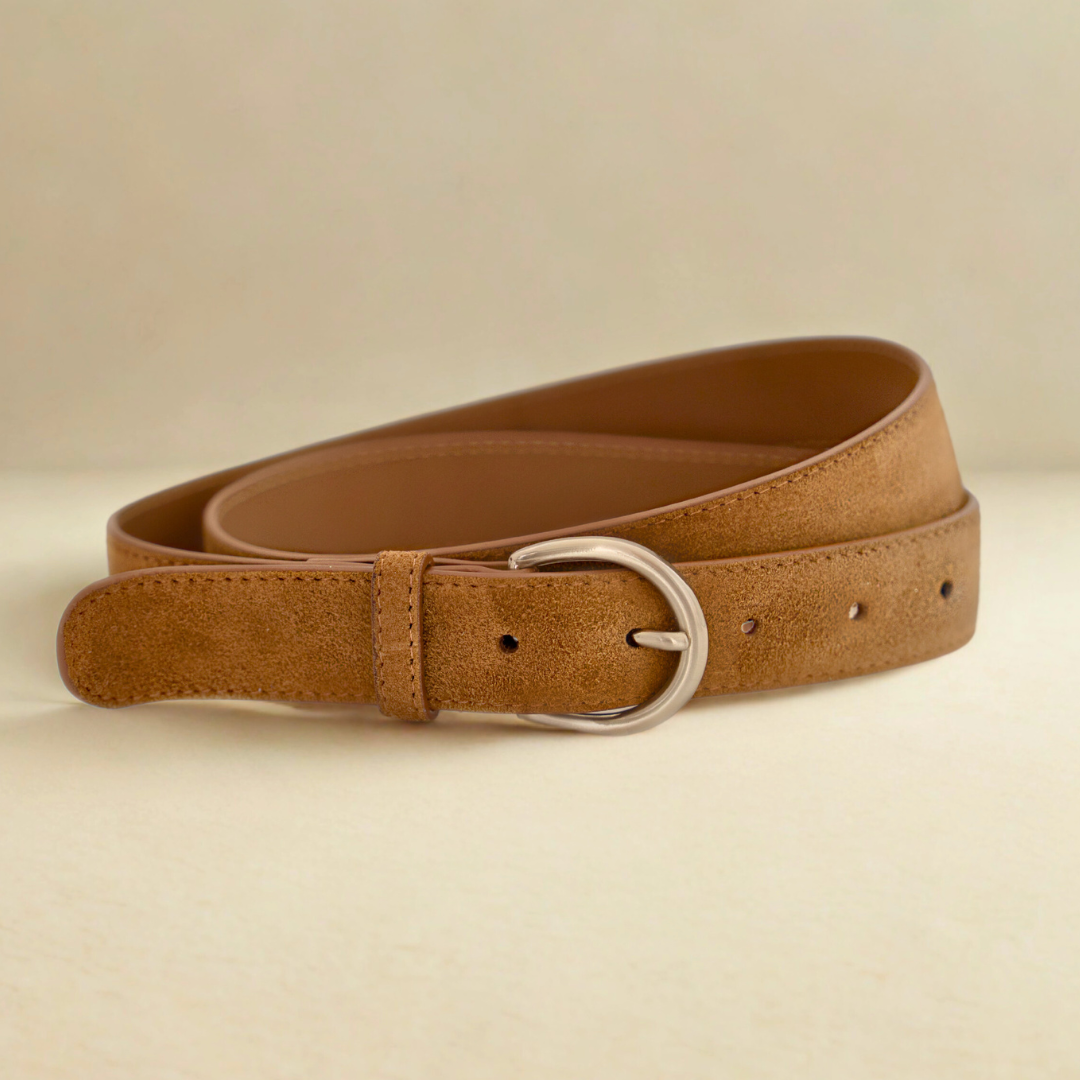 Classic Belt - Cognac Suede