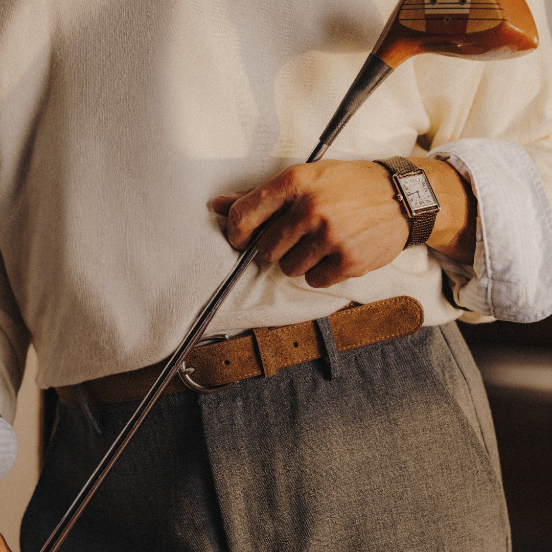 Classic Belt - Cognac Suede