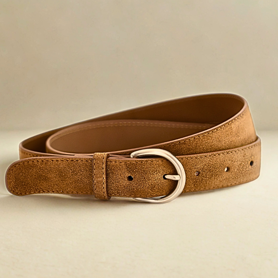 Classic Belt - Cognac Suede