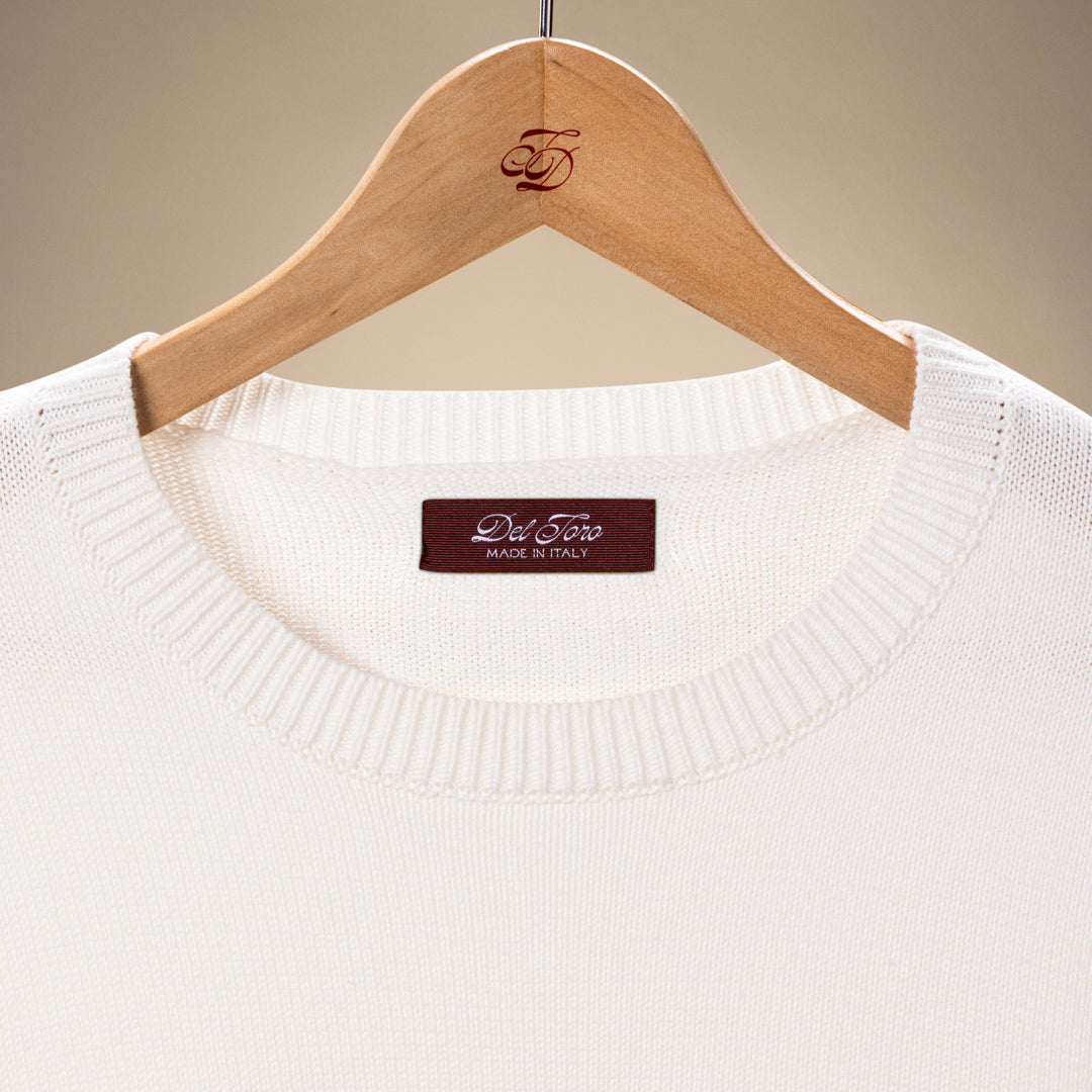 Men's Classic Crewneck Sweater - Vintage White