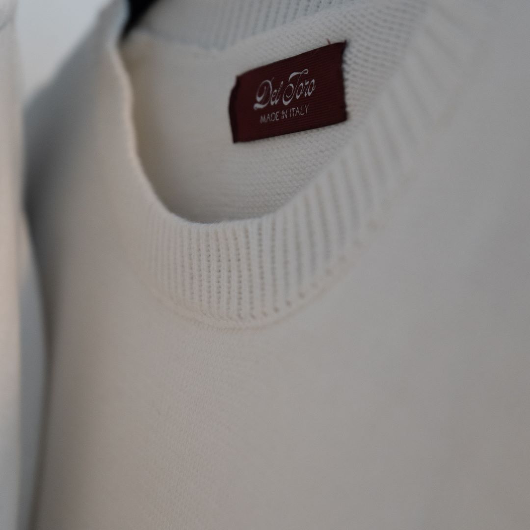 Men's Classic Crewneck Sweater - Vintage White