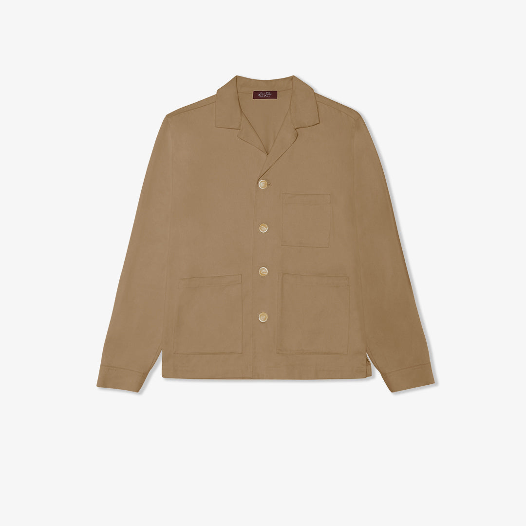 Cotton Canvas Chore Coat - Tobacco