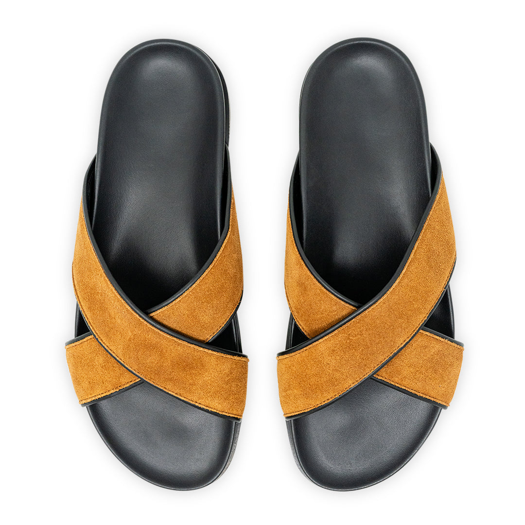 Tan Amalfi Crossover Sandal