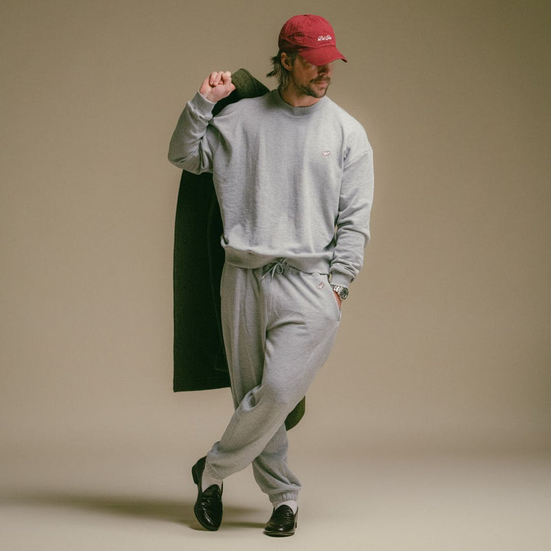 Men's Retro Gym Crewneck Sweatshirt - Heather Grey