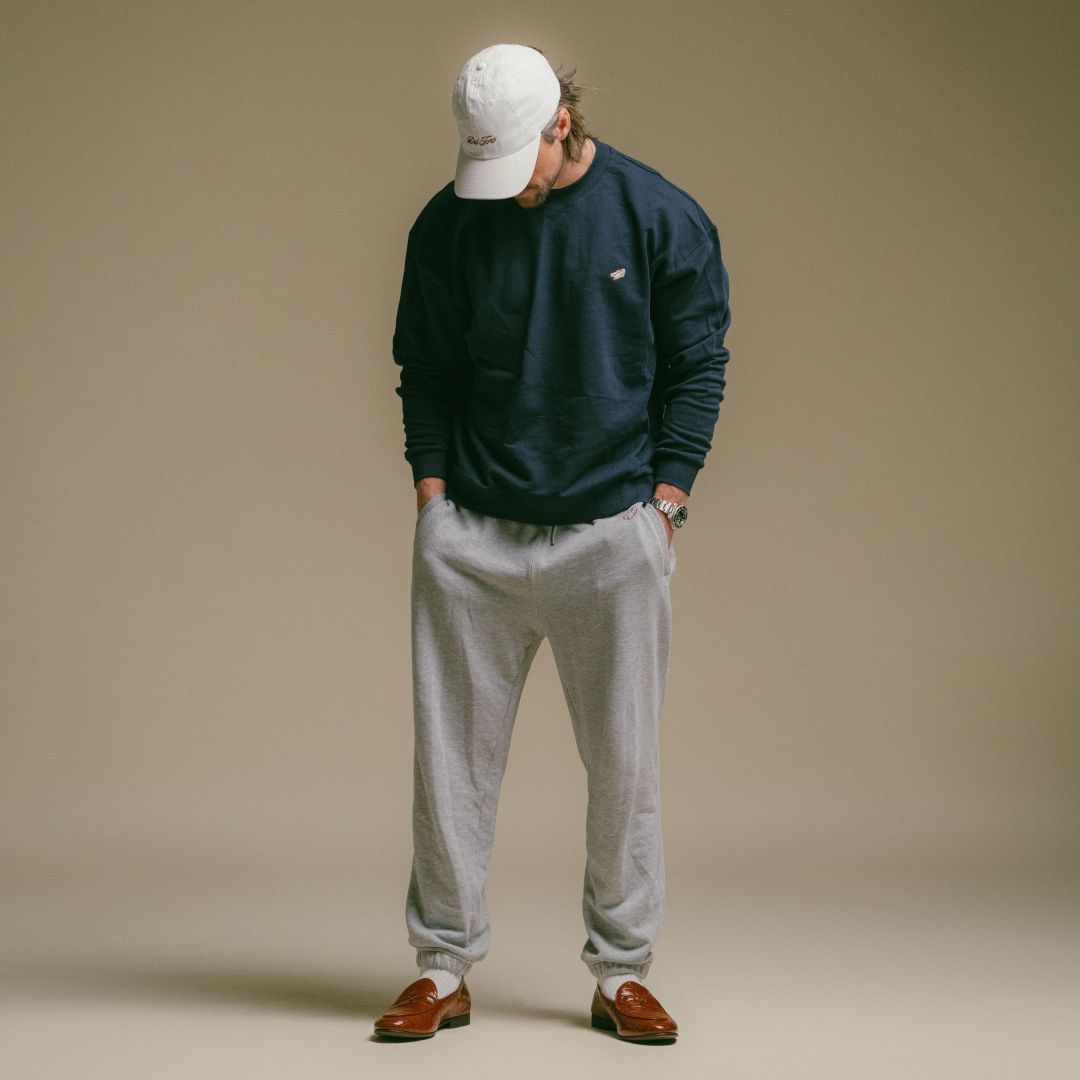 Men's Retro Gym Crewneck Sweatshirt - Navy