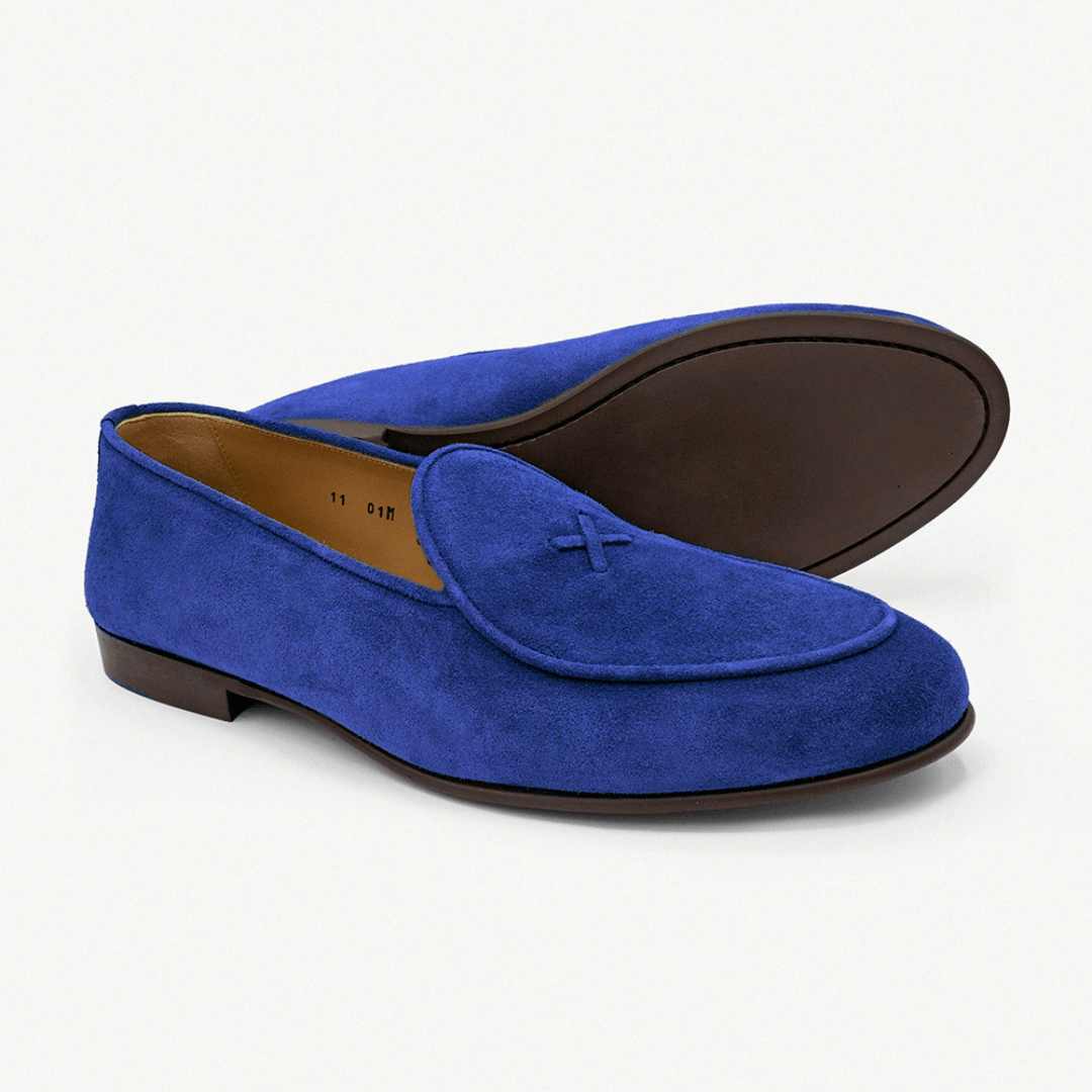 Men's Cobalt Suede Milano Loafer