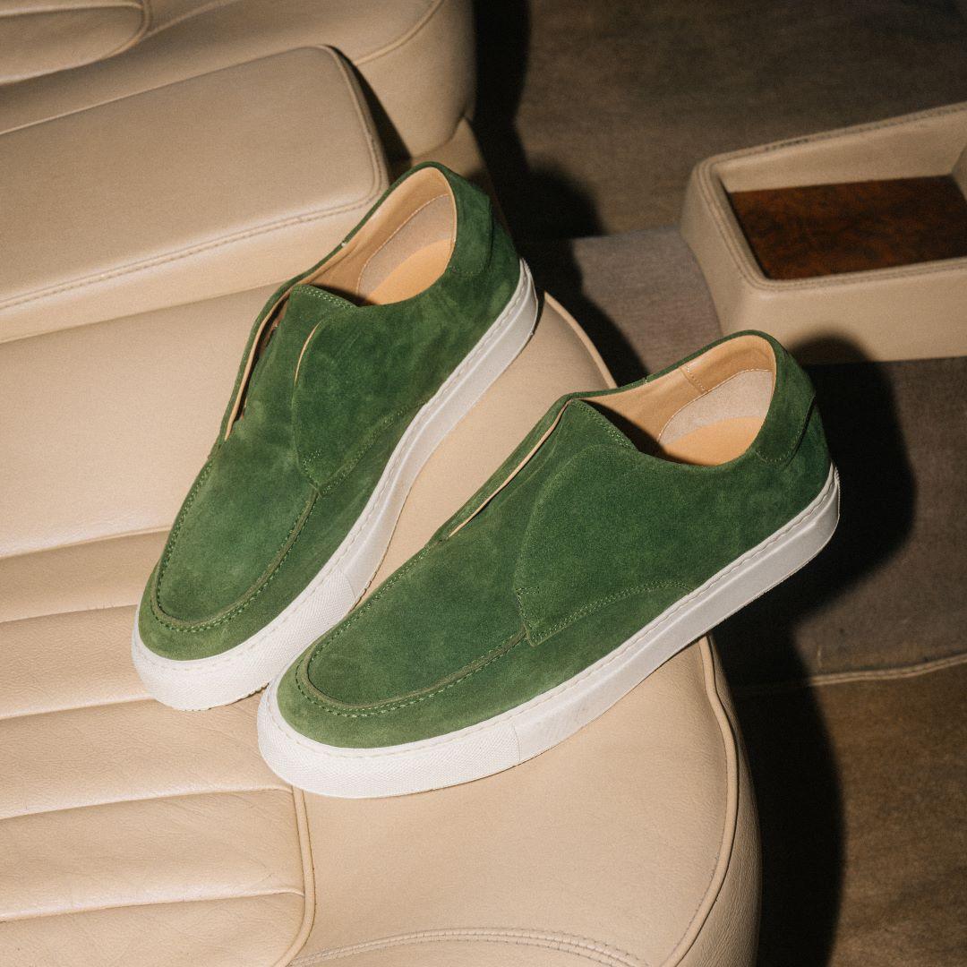 Men's Green Suede Pitti Sneaker