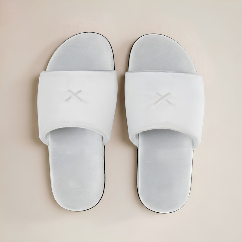 Men's Grigio & Cream Velvet House Slide