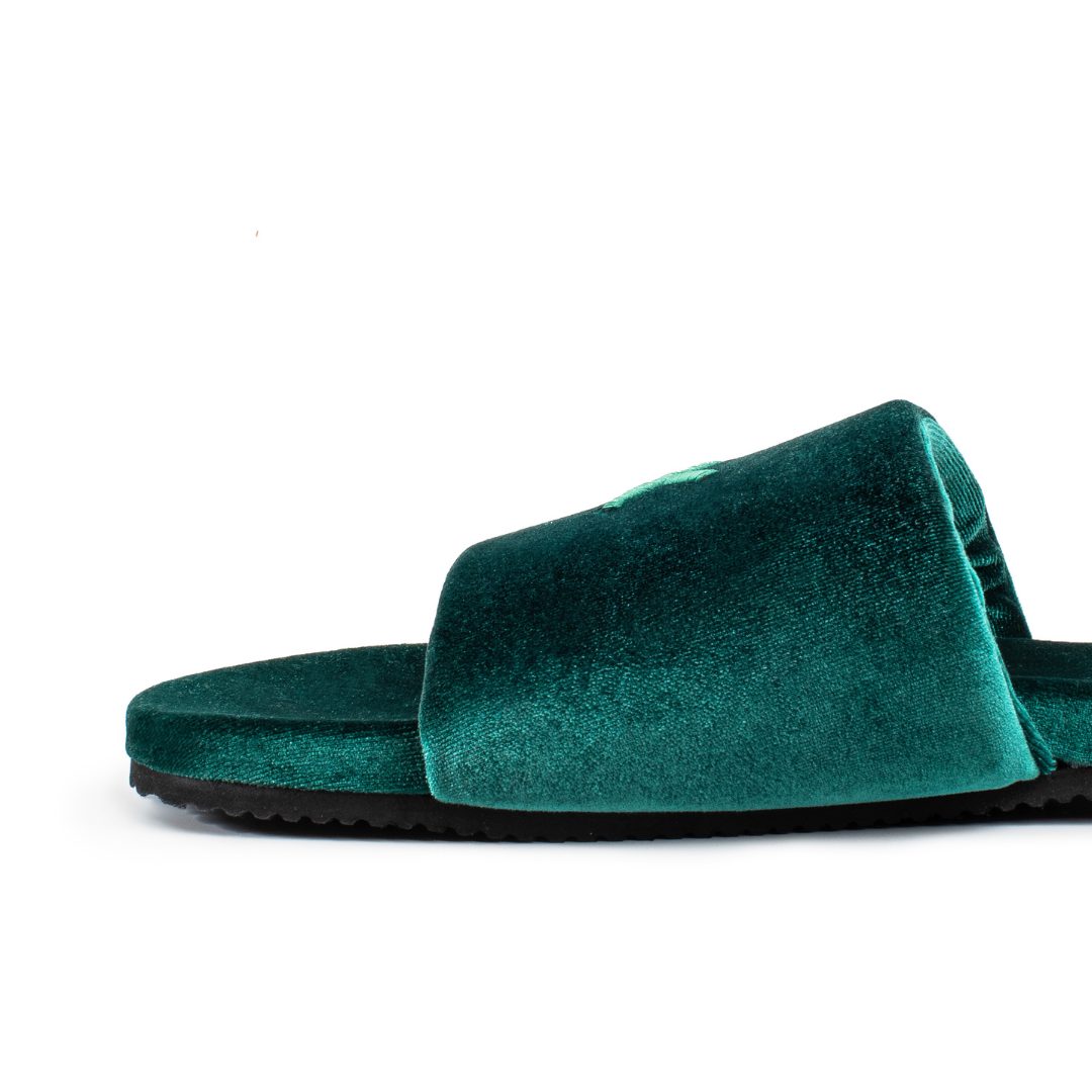 Men's Emerald Velvet House Slide