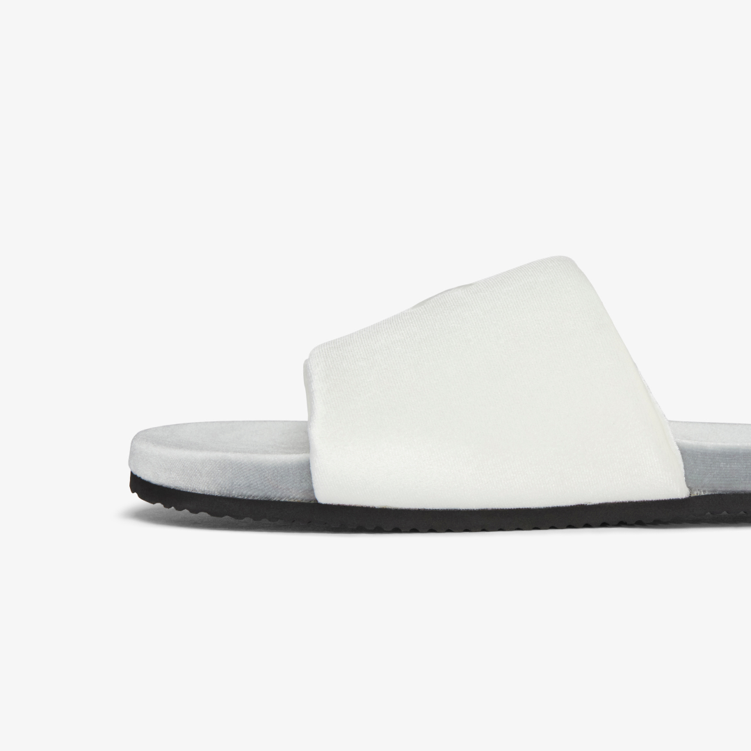 Men's Grigio & Cream Velvet House Slide