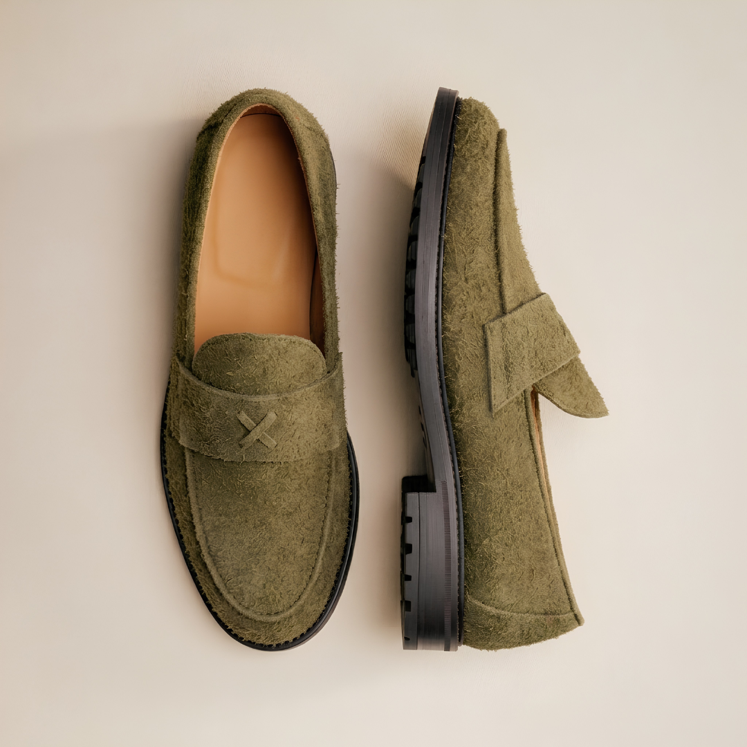 Men's Antelope Textured Suede Lug Centesimo
