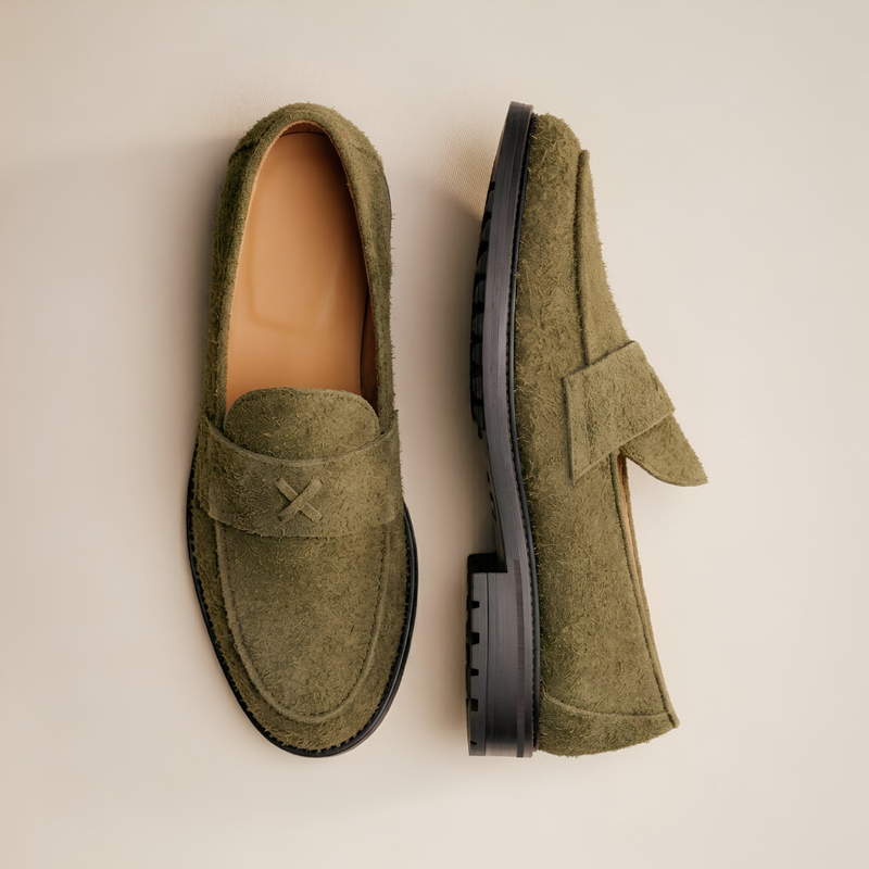 Men's Antelope Textured Suede Lug Centesimo