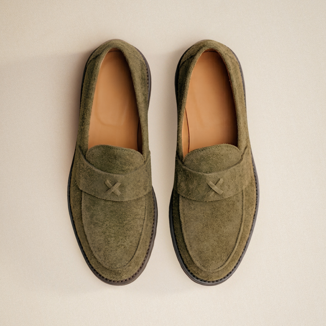 Men's Antelope Textured Suede Lug Centesimo