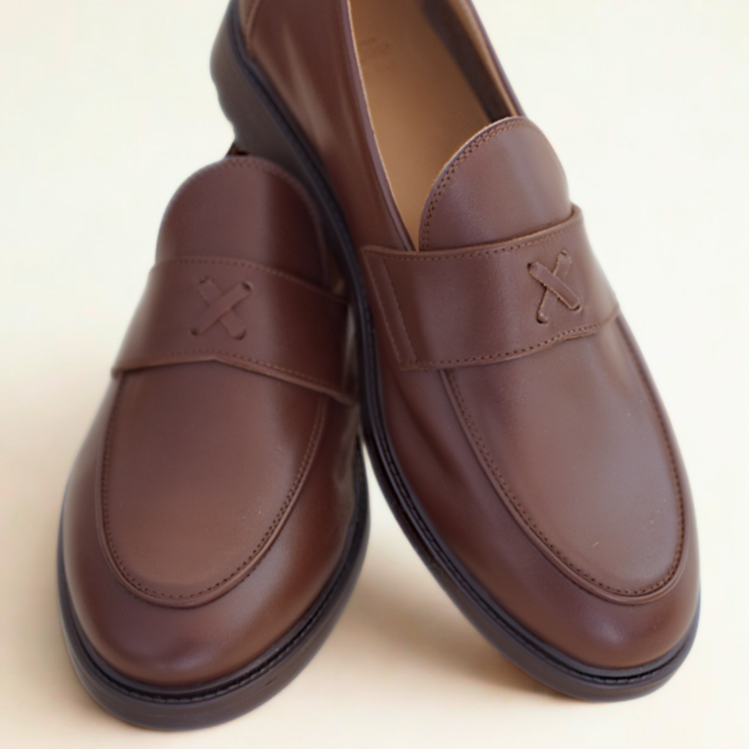 Men's Brown Leather Lug Centesimo
