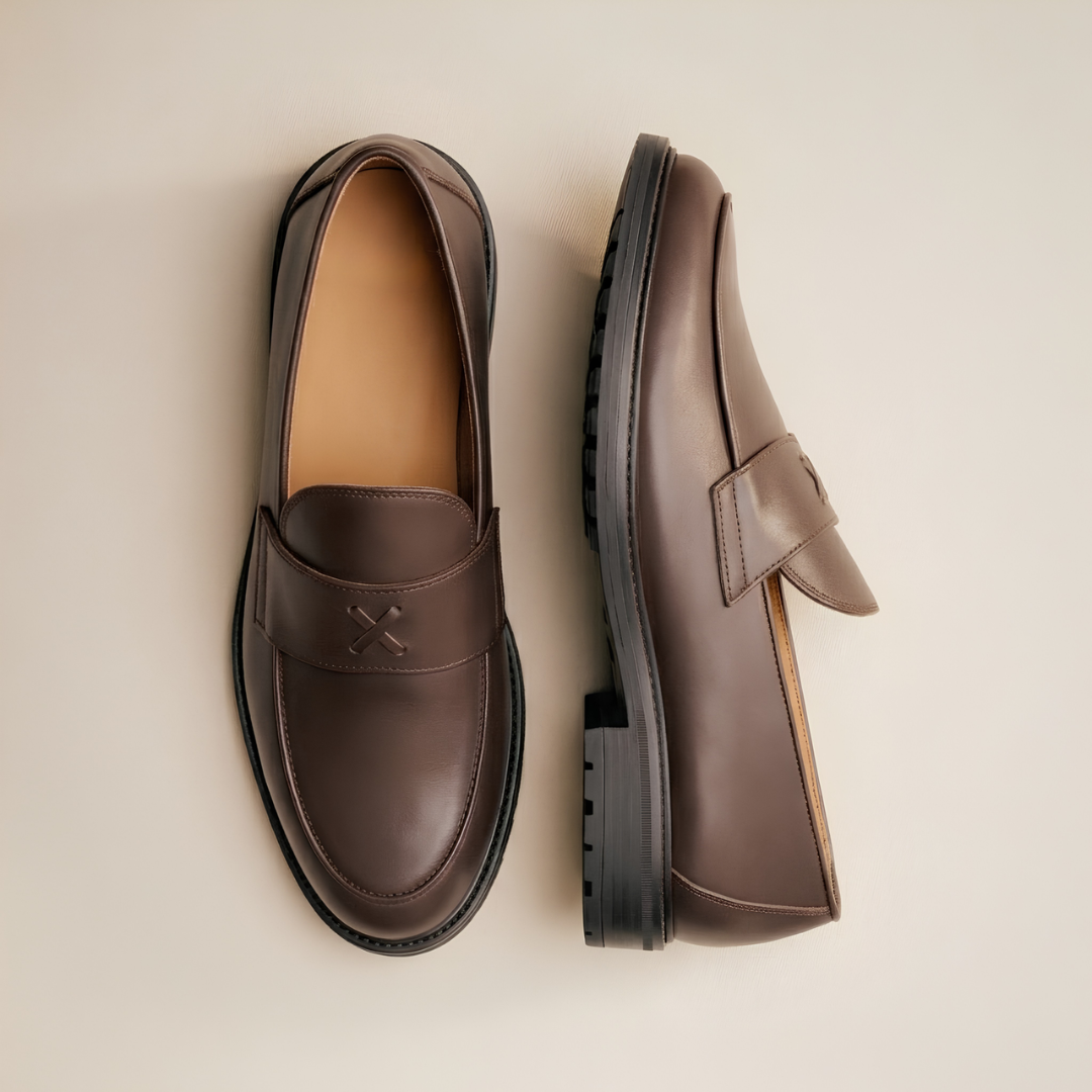 Men's Brown Leather Lug Centesimo