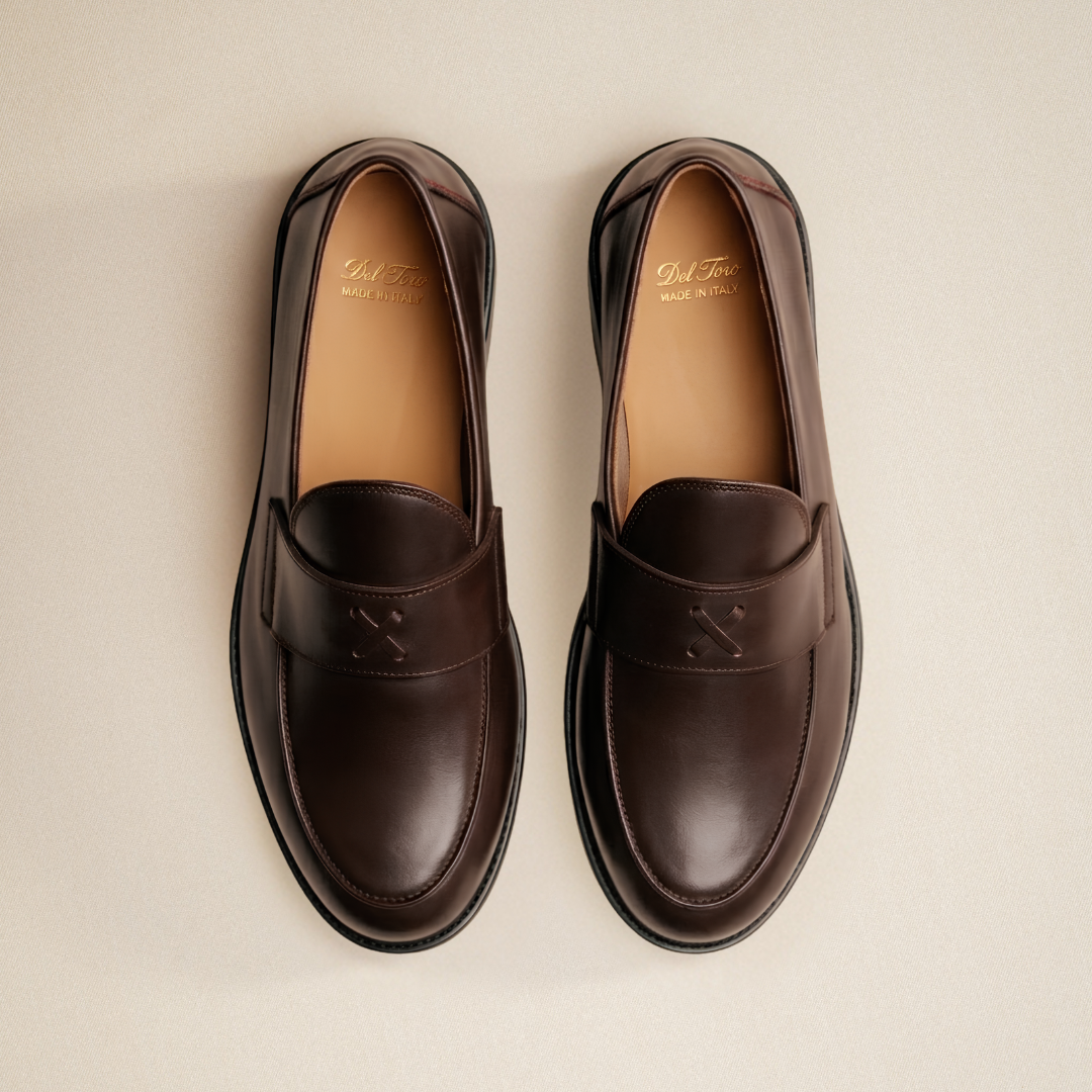 Men's Brown Leather Lug Centesimo
