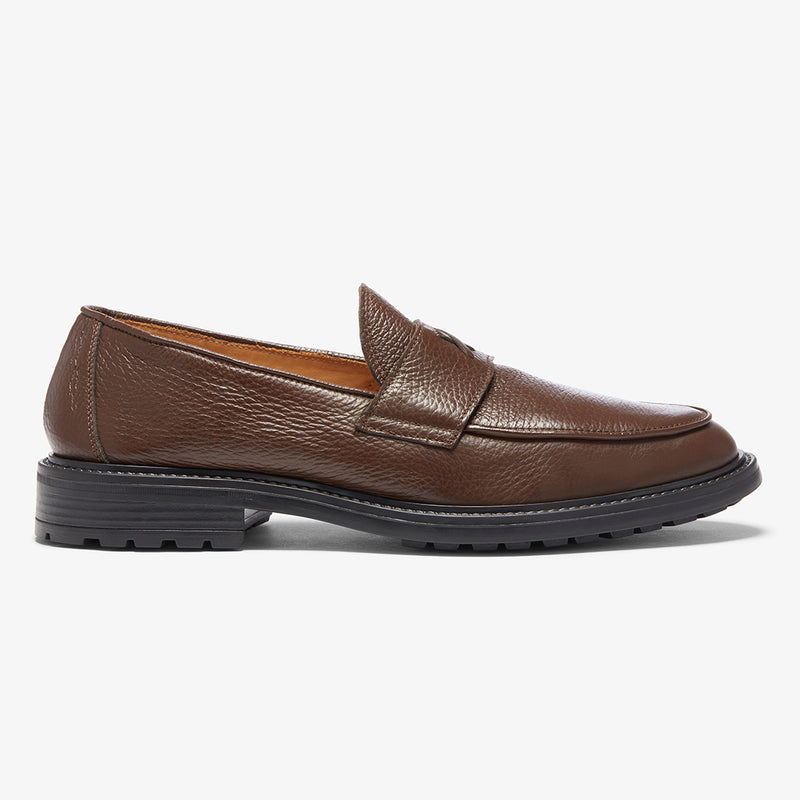 Del Toro Shoes - Men's Brown Pebbled Leather Lug Centesimo, US 10 / EU 43 / Brown Pebbled Leather Del Toro Shoes - Men's Brown Pebbled Leather Lug Centesimo, US 10 / EU 43 / Brown Pebbled Leather
