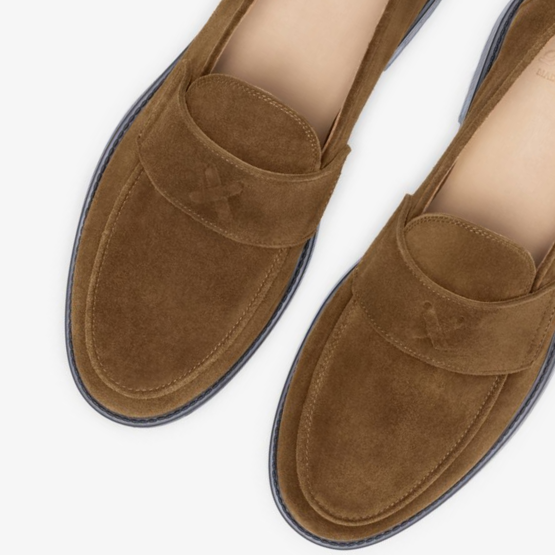 Men's Brown Suede Lug Centesimo