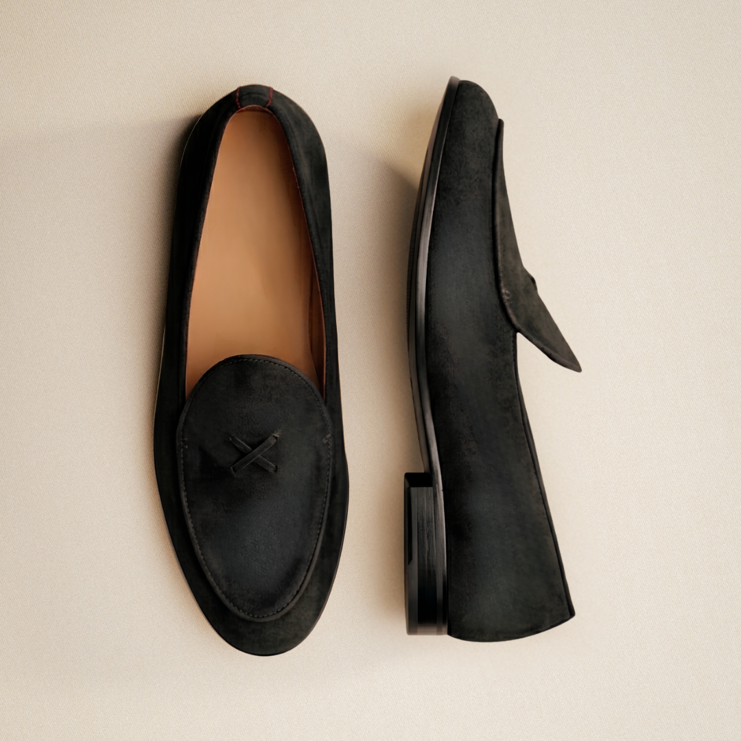Men's Black Suede Milano Loafer