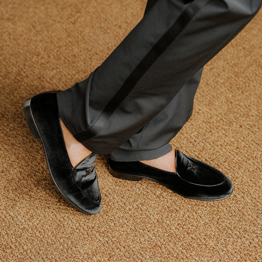 Men's Black Velvet Milano Loafer