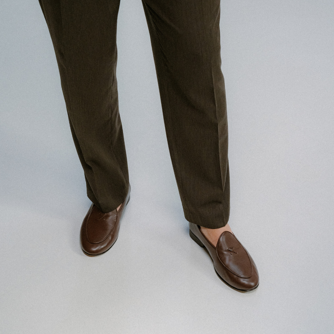 Men's Brown Leather Milano Loafer