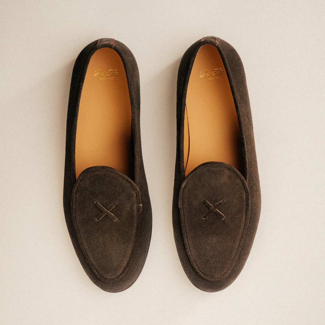 Men's Dark Brown Suede Milano Loafer