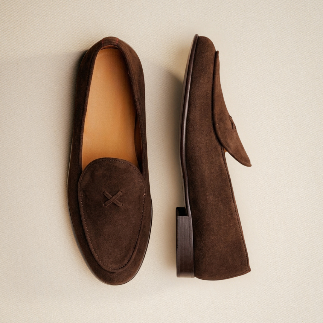 Men's Dark Brown Suede Milano Loafer