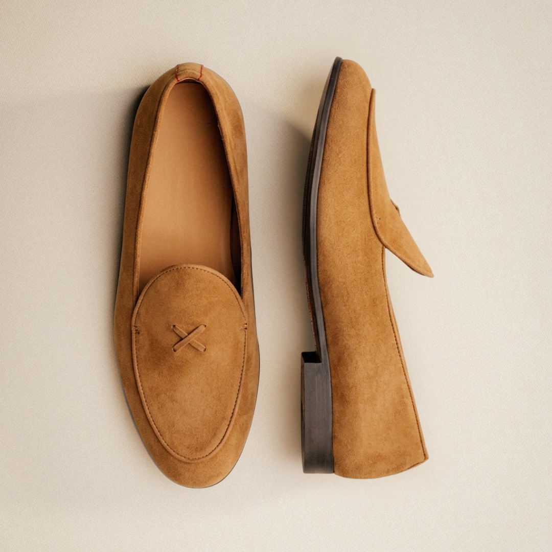 Men's Cognac Suede Milano Loafer