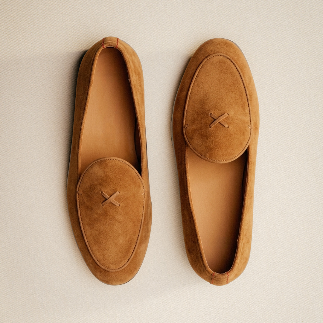 Men's Cognac Suede Milano Loafer