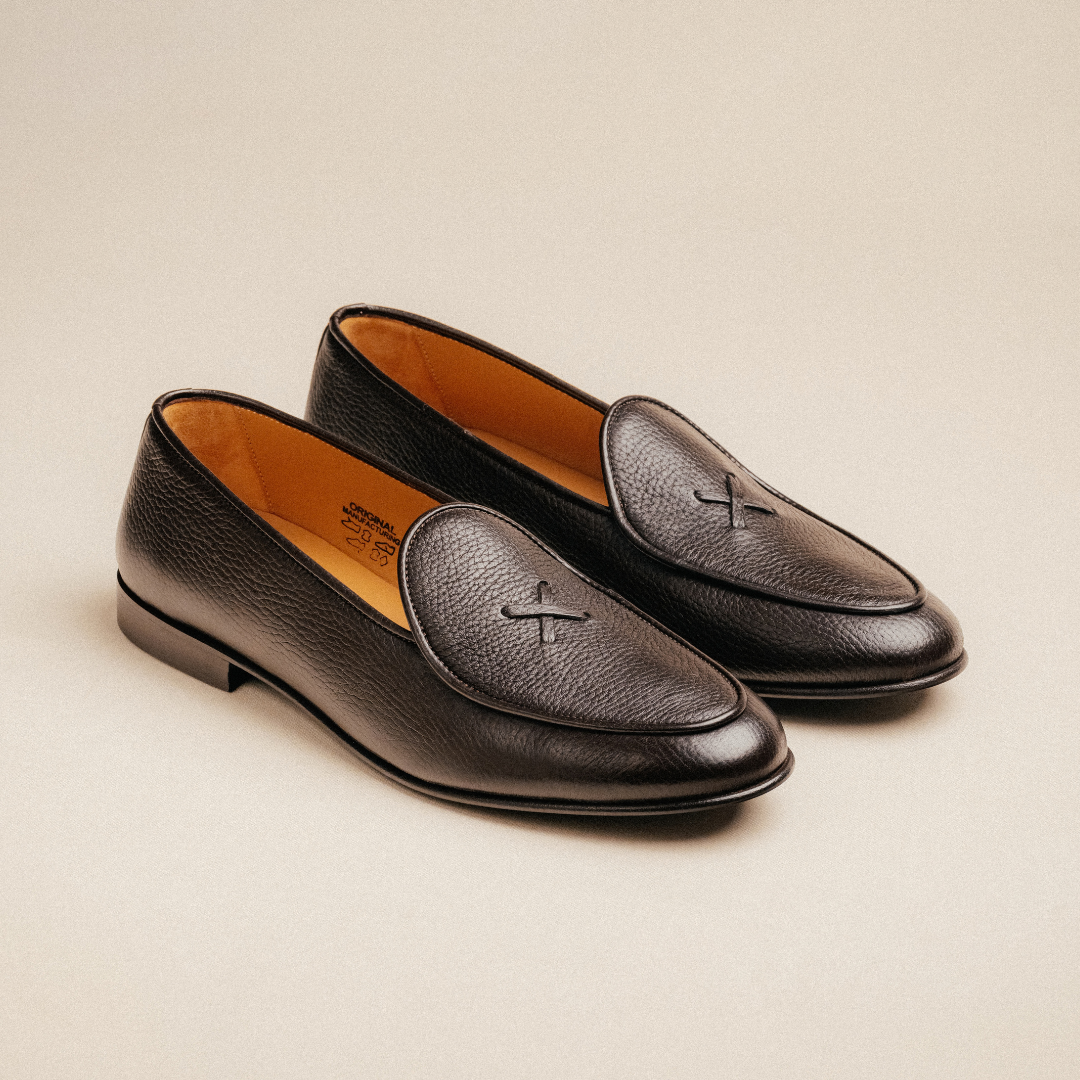Men's Dark Brown Deerskin Milano Loafer