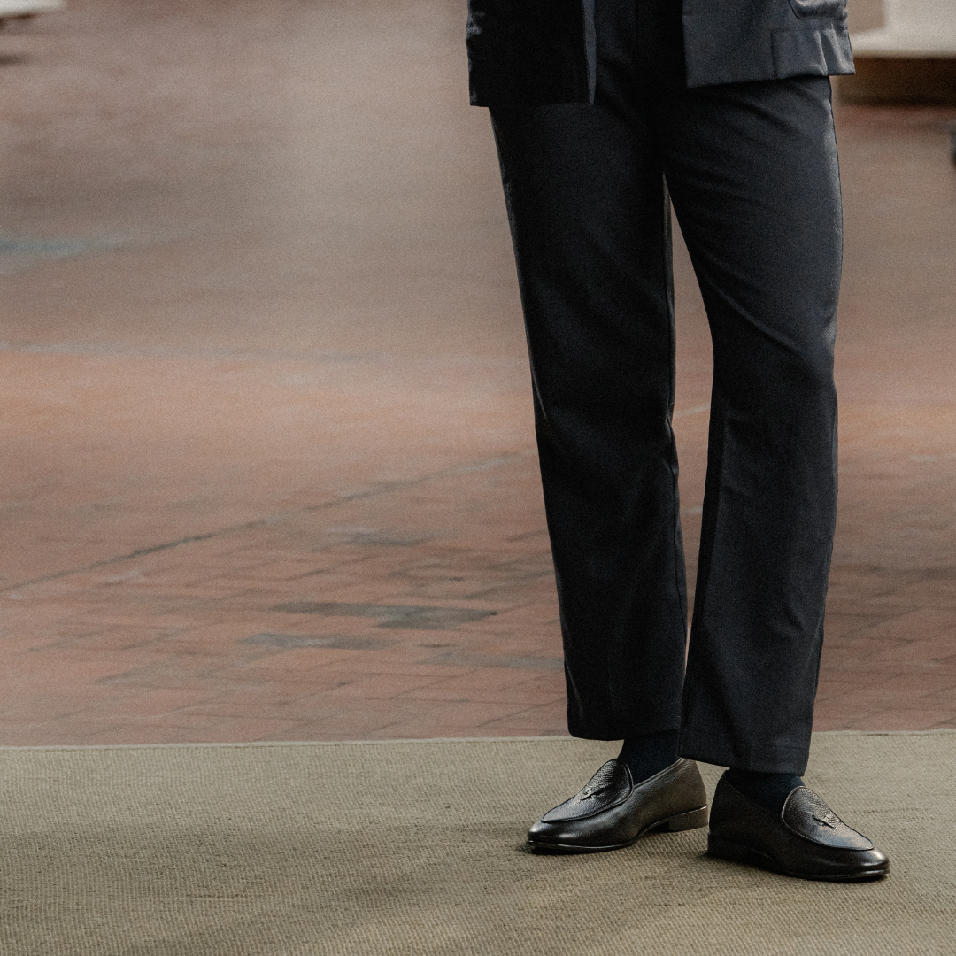 Men's Dark Brown Deerskin Milano Loafer