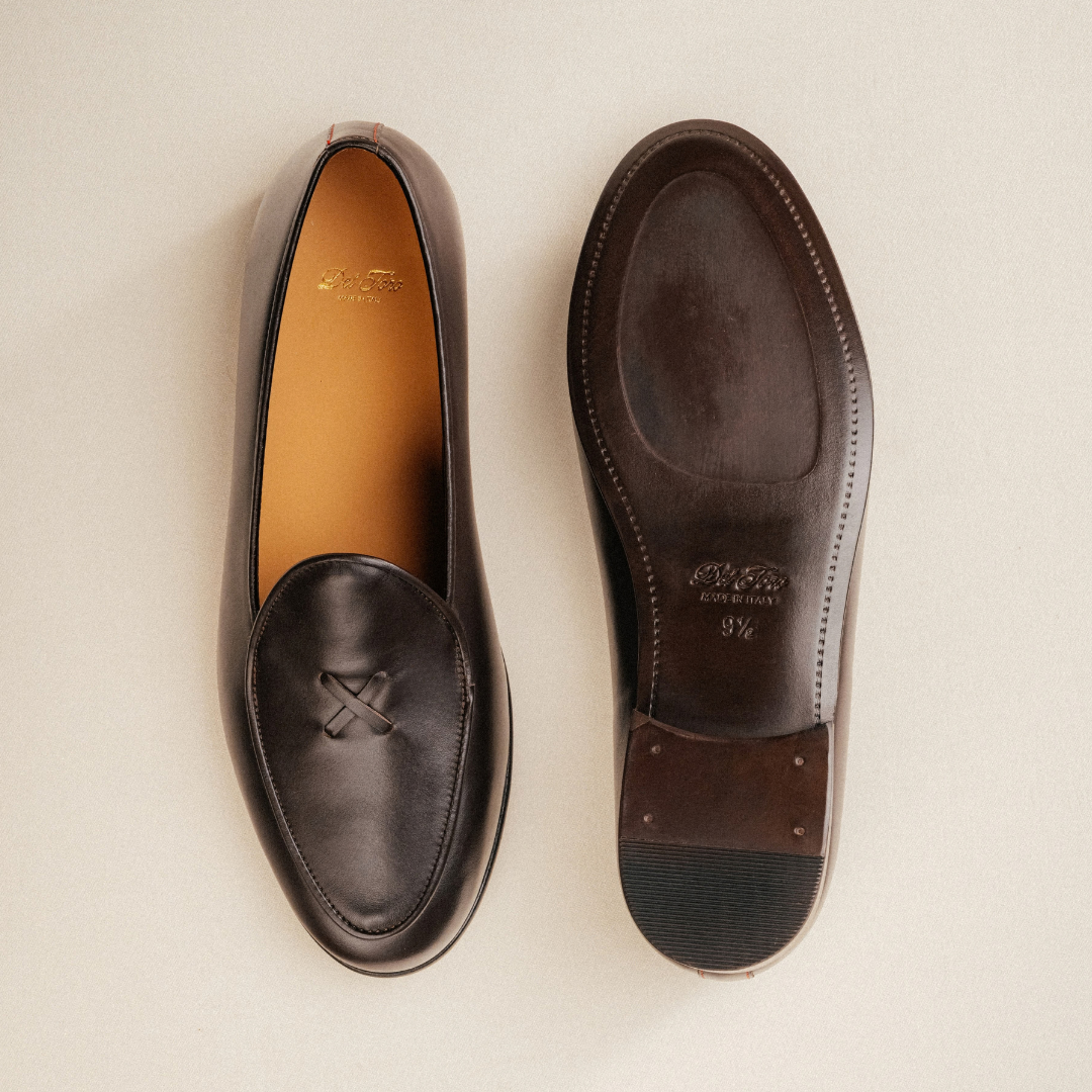 Men's Dark Brown Leather Milano Loafer