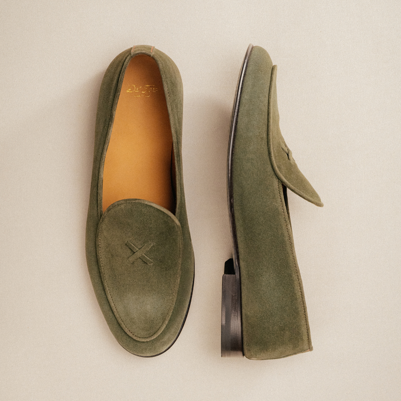 Men's Olive Suede Milano Loafer