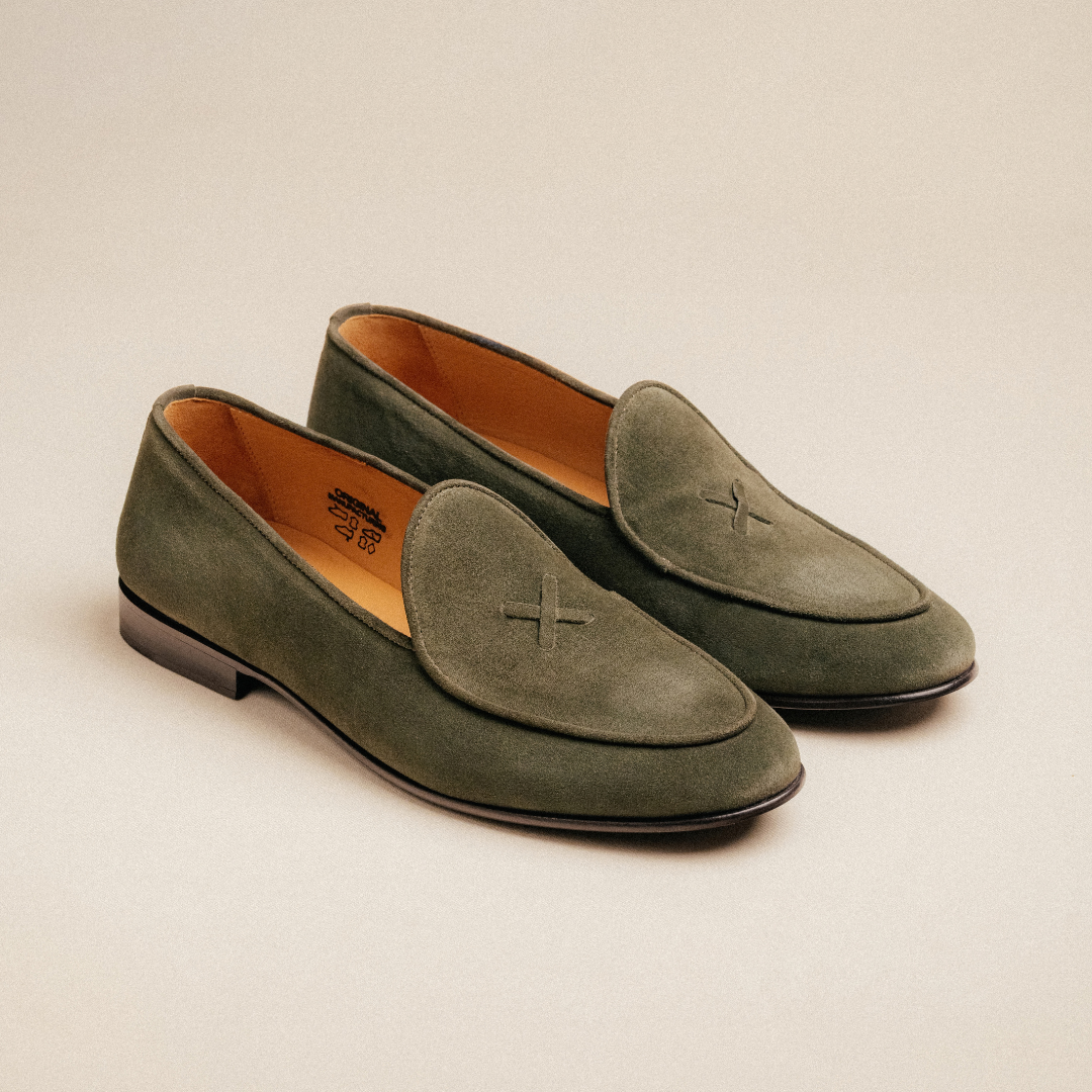 Men's Olive Suede Milano Loafer