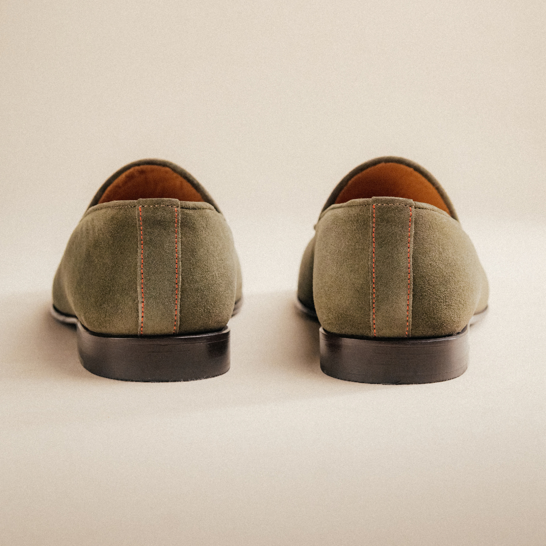 Men's Olive Suede Milano Loafer