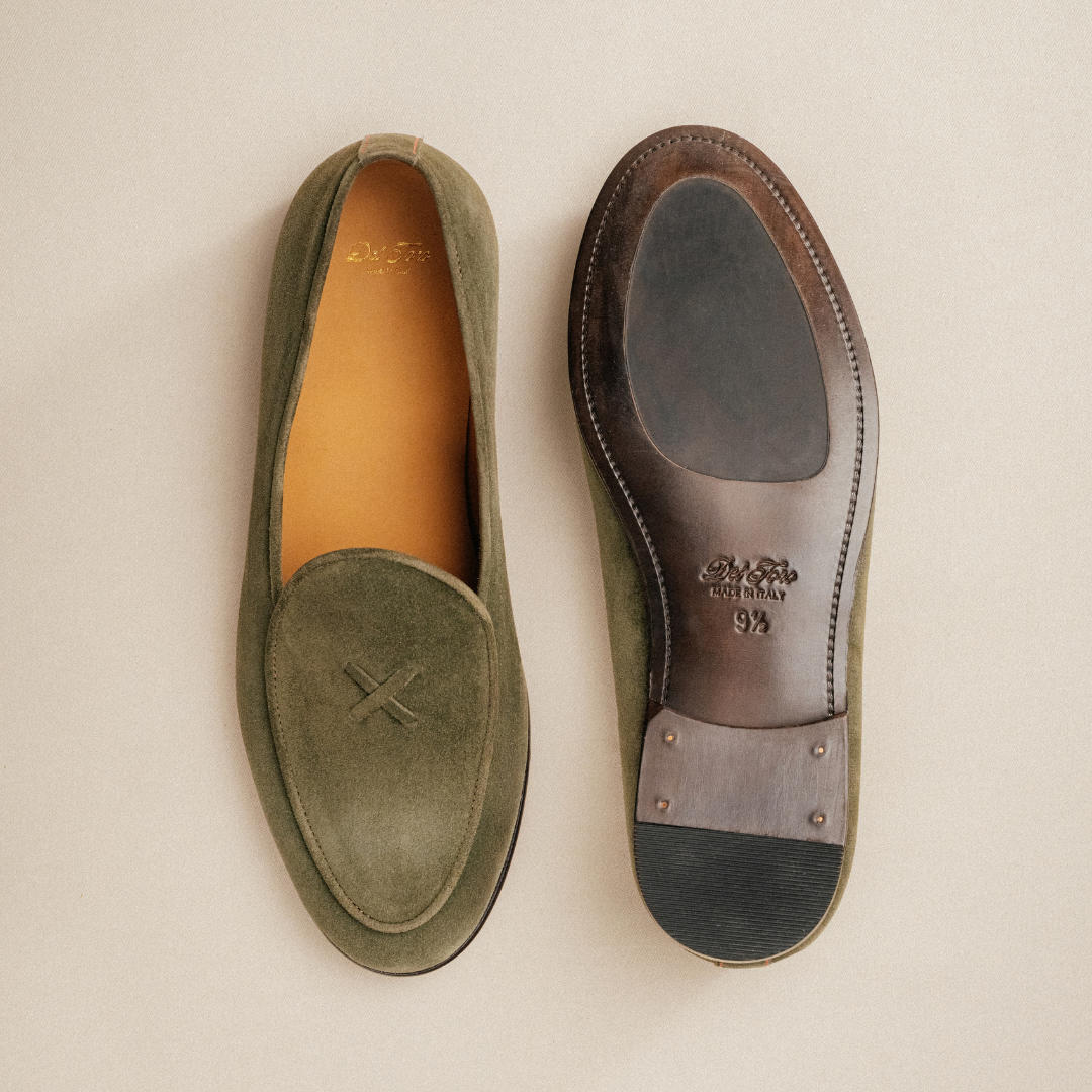 Men's Olive Suede Milano Loafer