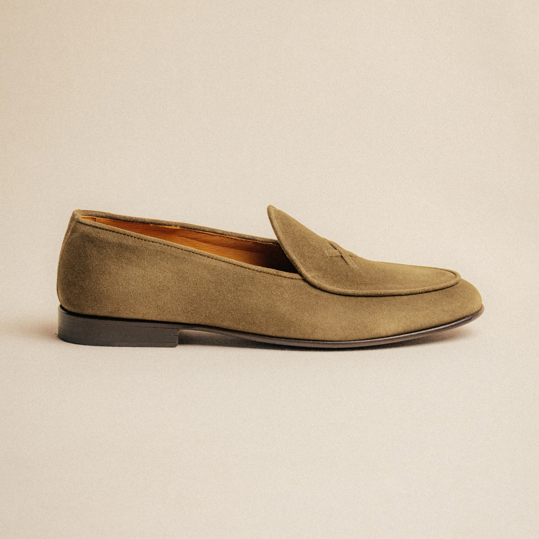 Men's Taupe Suede Milano Loafer