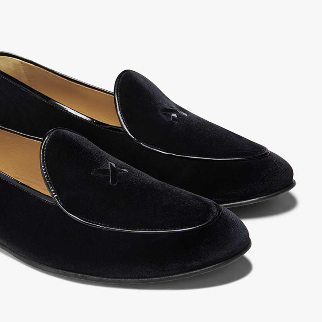 Men's Black Velvet Milano Loafer