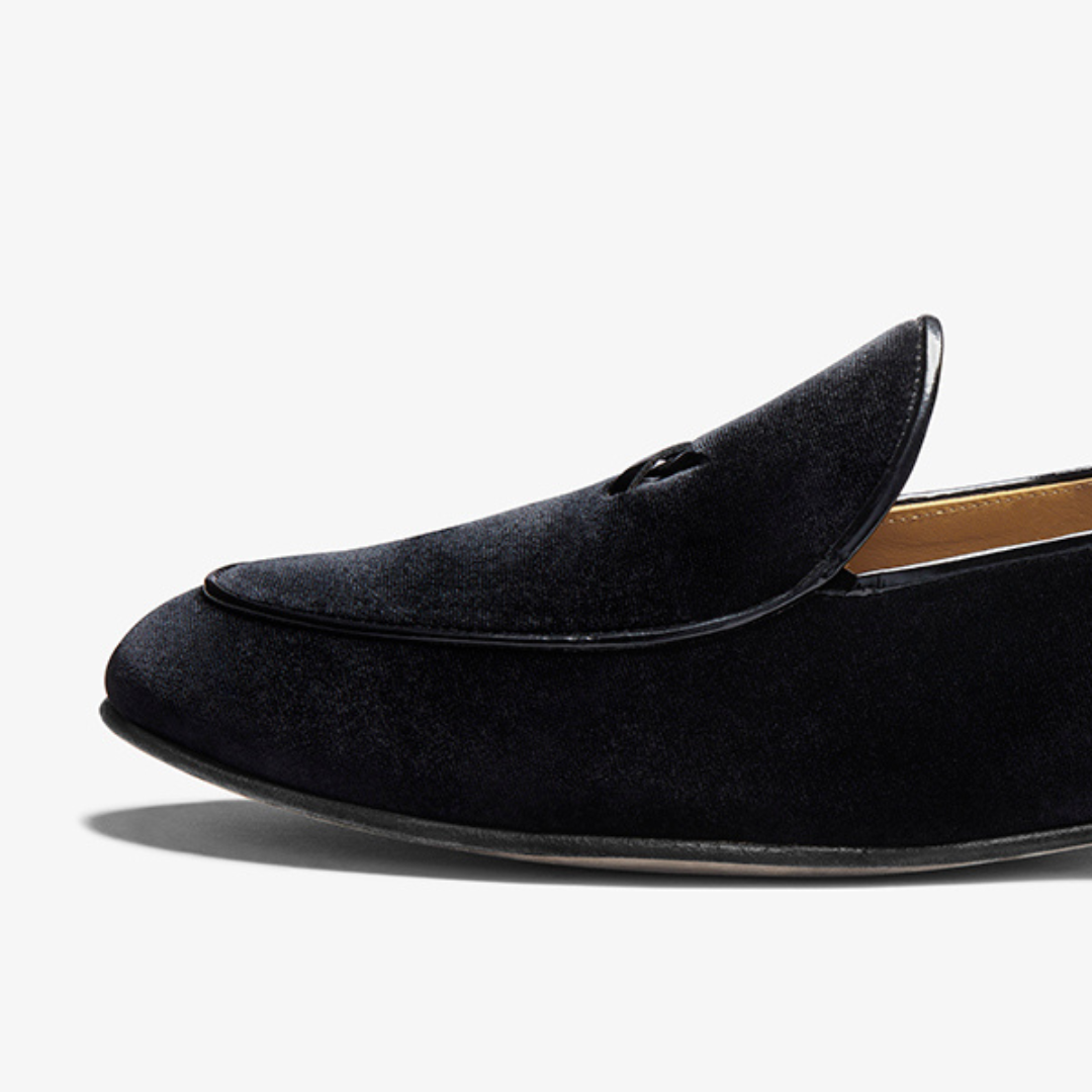 Men's Black Velvet Milano Loafer