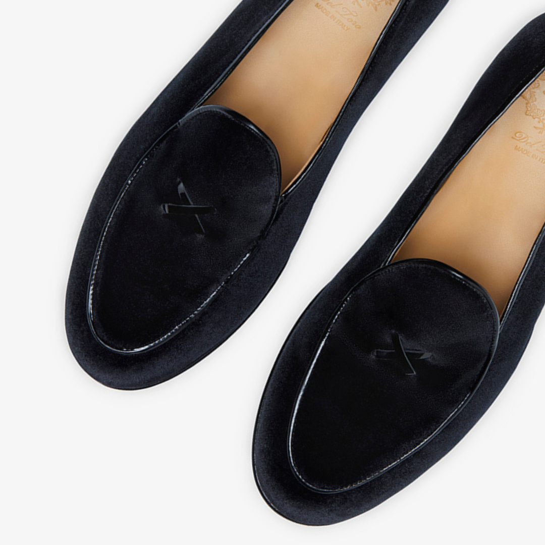 Men's Black Velvet Milano Loafer