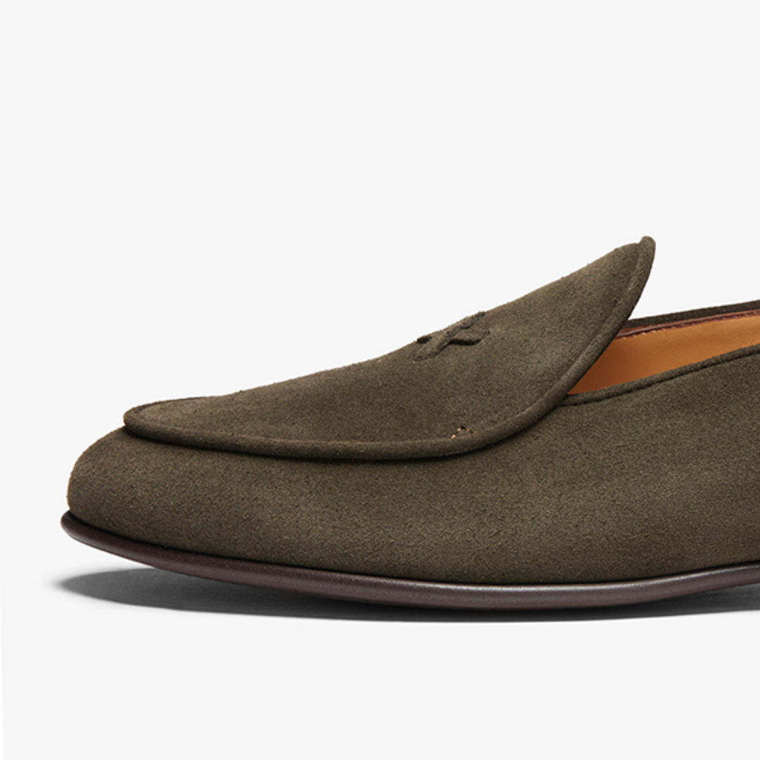 Men's Chocolate Suede Milano Loafer