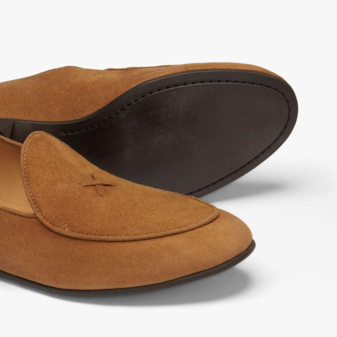 Men's Cognac Suede Milano Loafer