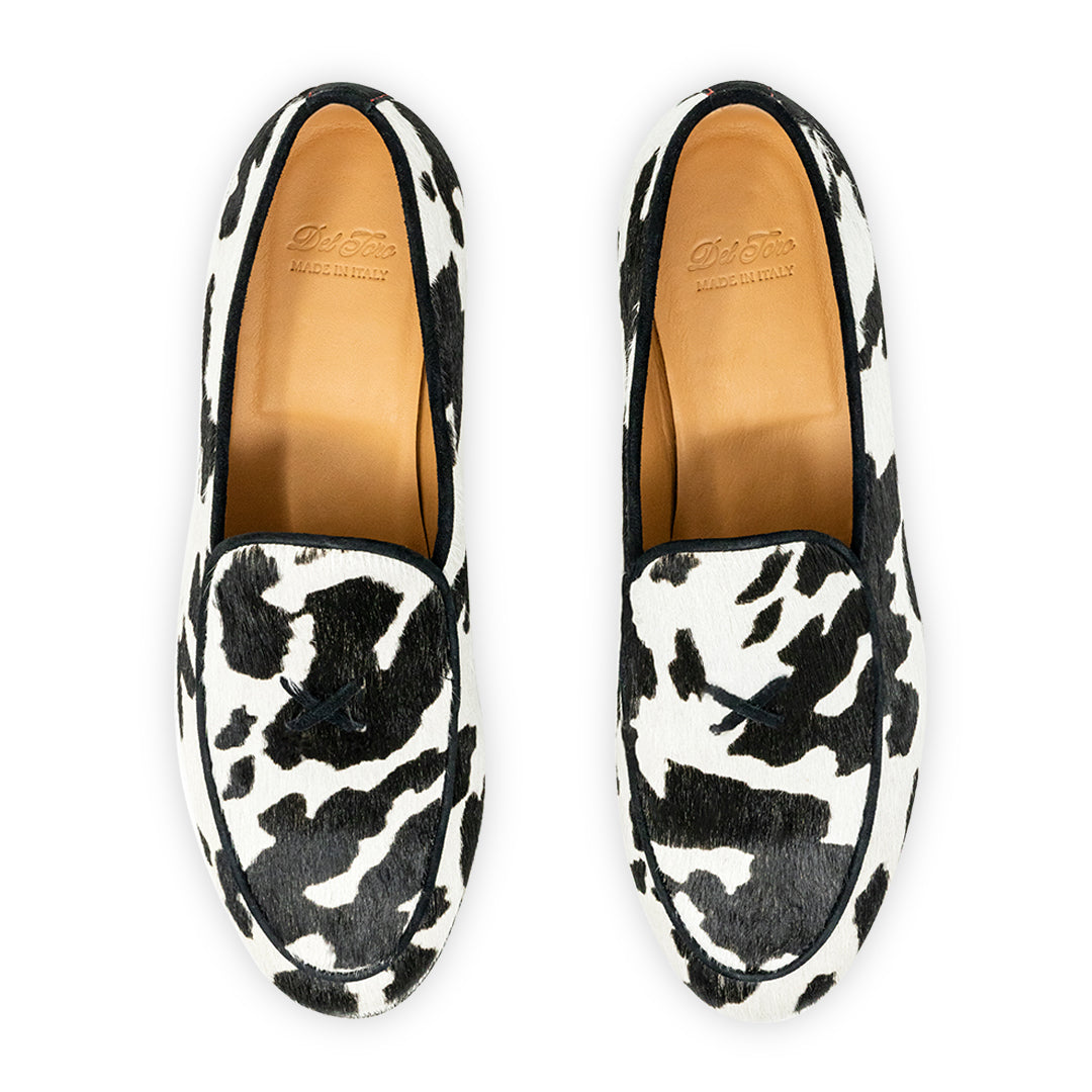 Womens Cow Print Milano Loafer
